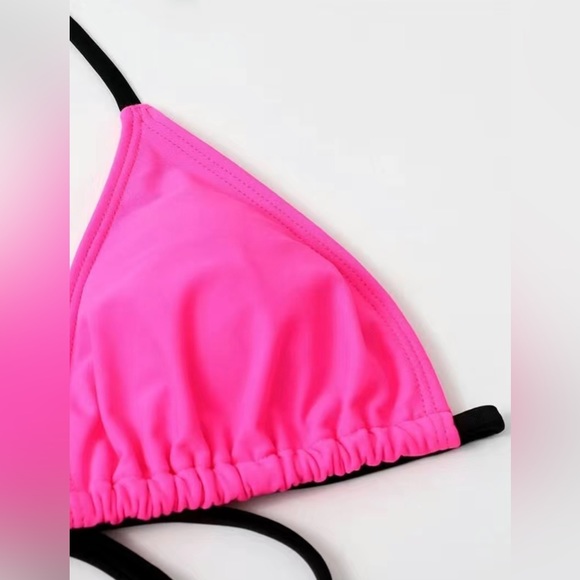 Color Block Two Piece Bikini Swimsuit Set in XL - Picture 4 of 6